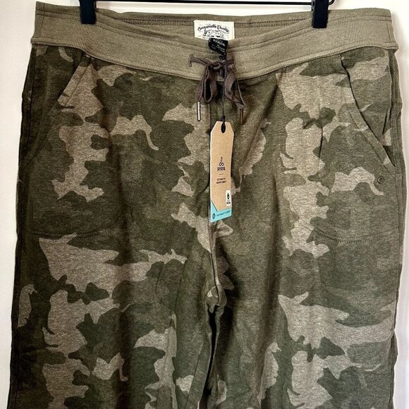 NWT Prana Cozy Up Ankle Jogger Sweatpant in Sage Camo - Size Extra Large - Picture 5 of 14